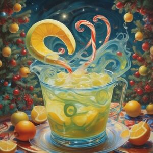 Vibrant Holiday Punch Art Print